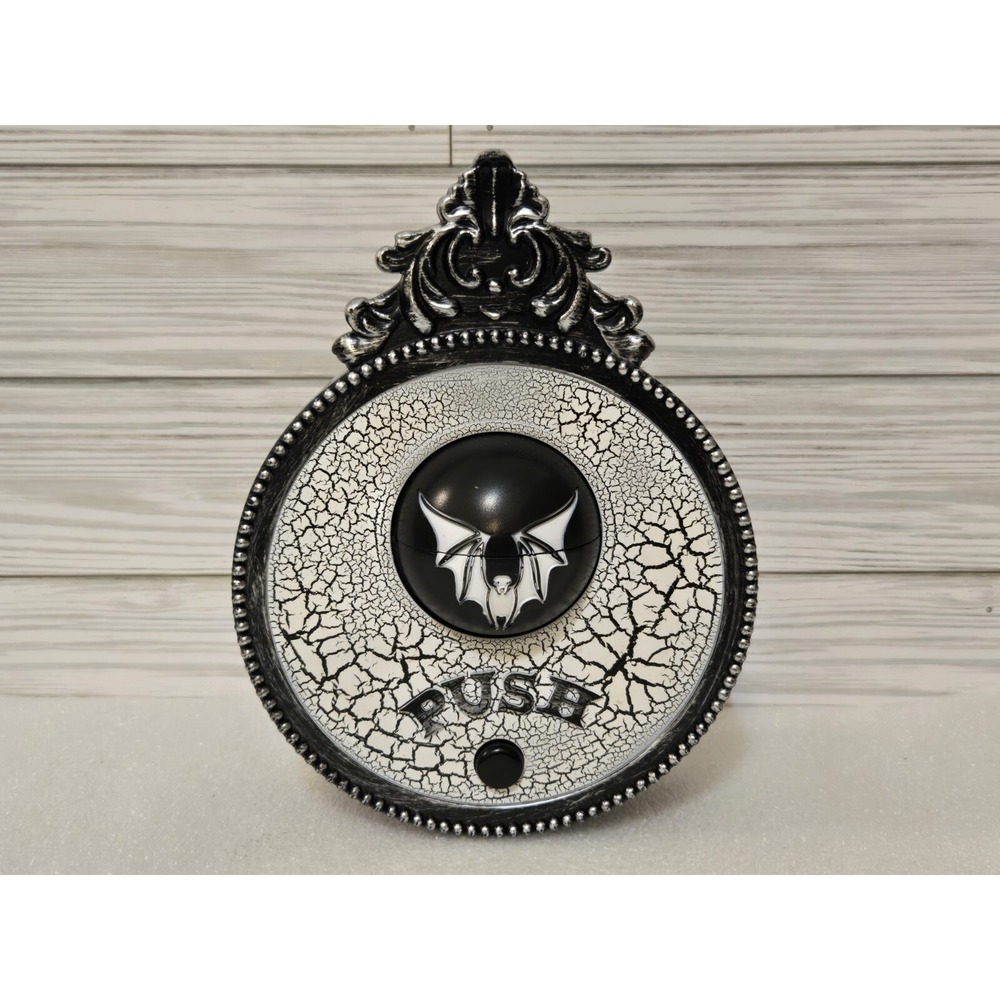 Halloween Doorbell Eyeball Gemmy Animated Prop Push To‎ Light Up Decoration - Picture 2 of 8